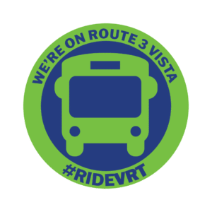 png Sticker announcing that your business, residence, or parking lot is on route 3 Vista