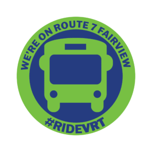 png Sticker announcing that your business, residence, or parking lot is on route 7 Fairview